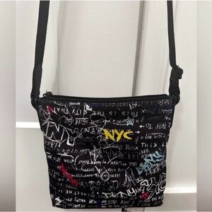 ⭐️ Black, Red, Yellow, and White Multi-color DKNY Gia Graffiti Crossbody